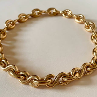 ST MALO chunky chain necklace, gold plated