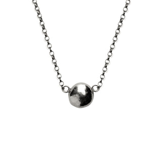 LUNAR chunky choker necklace, silver