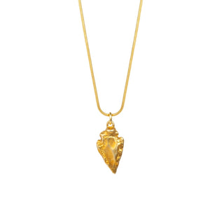 ARRA pendant necklace, gold-plated