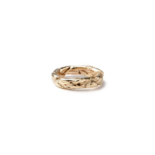 RITUAL OBJECT III - Braided Grass ring, 9ct yellow gold