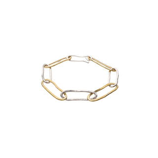 ORGANIC chain bracelet, gold-plated