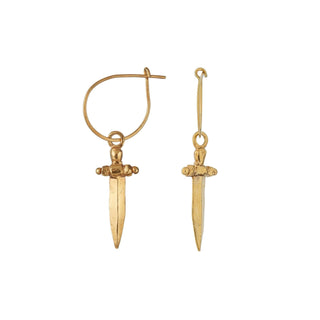 ORSINO DAGGER drop earrings, 9ct gold