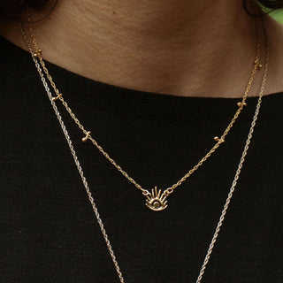HAUL AMULET pendant necklace, silver