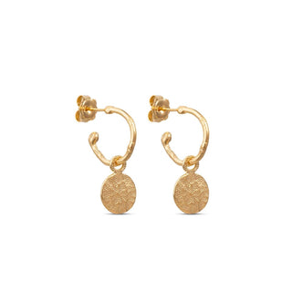 SIREN drop earrings, gold-plated