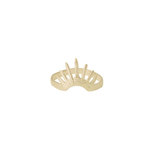 VILLEFORT SPIKED HALO ring, 9ct gold