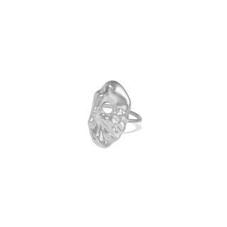 FORTITUDE statement ring, silver