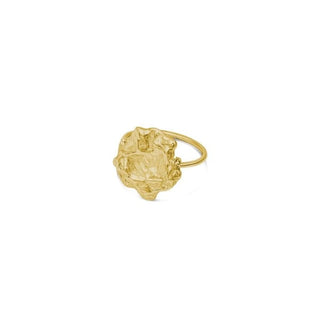 PRESENCE statement ring, gold-plated