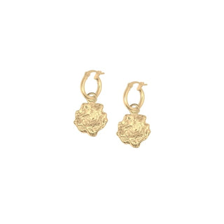 PRESENCE drop earrings, 9ct gold