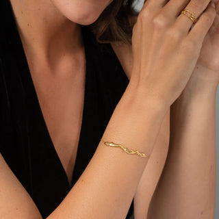 RESILIENCE chain bracelet, gold-plated