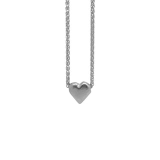 LOVE TOKEN pendant necklace, silver
