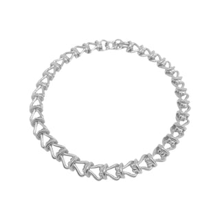 ROSA chunky chain necklace, silver