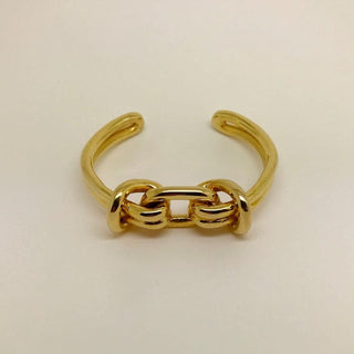 REDONDO chunky cuff bracelet, gold-plated