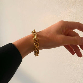ST MALO chunky chain bracelet, silver