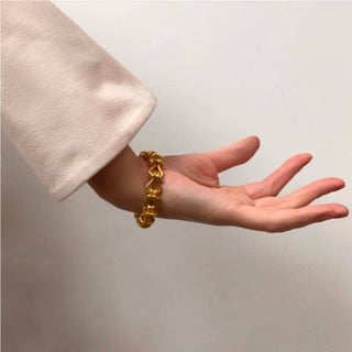 ROSA chunky chain bracelet, gold plated