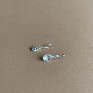 BAY OF RAINBOWS drop earrings, 9ct white gold
