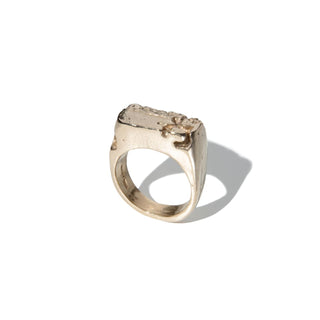 TOUCH THE EARTH 5.3 - Earth Cast chunky signet ring