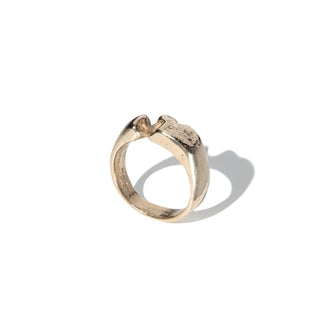 TOUCH THE EARTH 7.3 - Earth Cast chunky signet ring