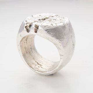 TOUCH THE EARTH Earth cast signet ring 4.2 - 2