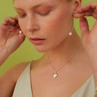 A JOYAS HEART dainty pendant necklace, gold-plated
