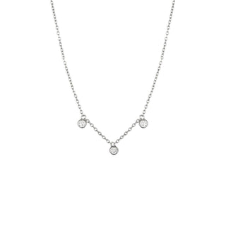 CIRCINUS droplet 3 gemstone necklace