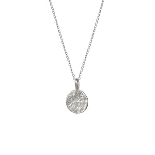 DAIRA coin pendant necklace, silver