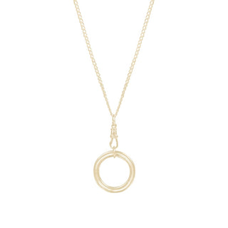 CAROUSEL open circle pendant necklace, 9ct gold