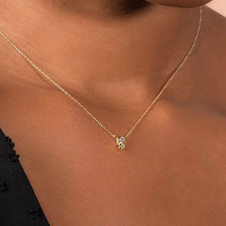 AURIGA double gemstone pendant necklace
