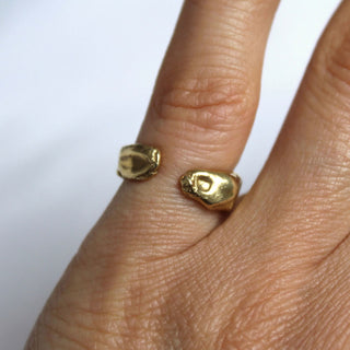 ORGANIC cuff ring, brass