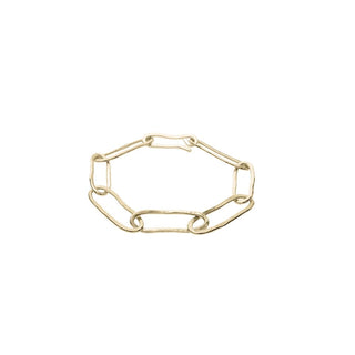 ORGANIC chain bracelet, gold-plated