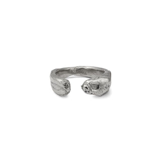 ORGANIC cuff ring, silver