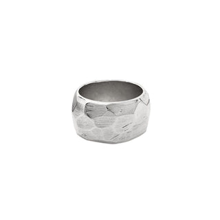 STONE chunky ring, silver