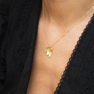 LUNA DI POSITANO single pendant necklace, gold-plated
