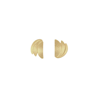 LUNA DI POSITANO stud earrings, gold-plated