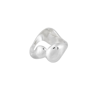 IN FLOW chunky ring, silver