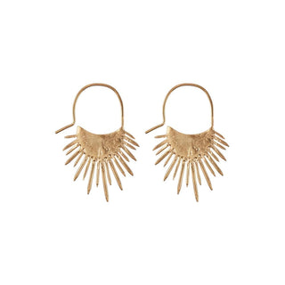 MORANO SPIKED HALO hoop earrings, gold-plated