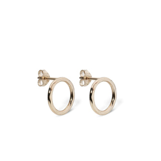 HALO open circle stud earrings, 9ct gold