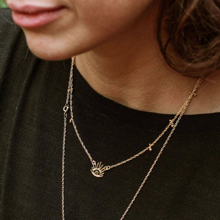 HAUL AMULET pendant necklace, gold-plated