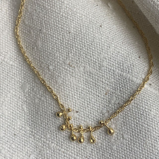 AMELIA dainty necklace, silver