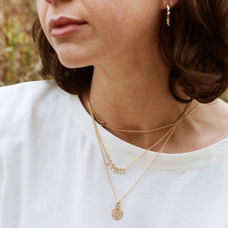 AMELIA dainty necklace, 9ct gold