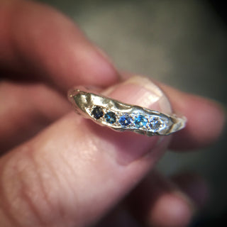 SIA blue gemstone ring