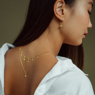 SOLUNA moonstone charm necklace