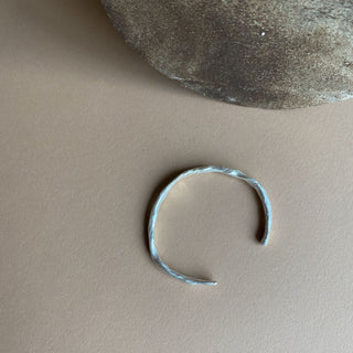 OCEAN OF STORMS cuff bracelet, silver