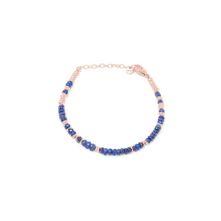 PIETRA colourful gemstone beaded bracelet, silver