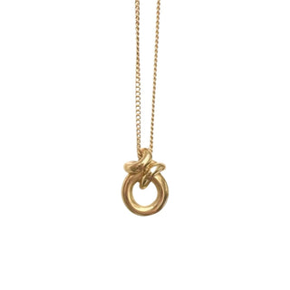 ROLLO chunky pendant necklace, gold-plated