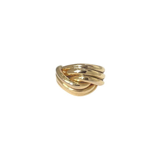GIA chunky ring, gold-plated