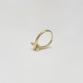 PROMISE KNOT chunky ring, 18ct gold