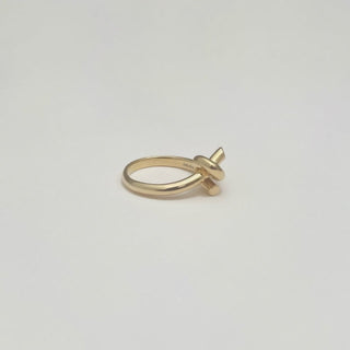 PROMISE KNOT chunky ring, 18ct gold