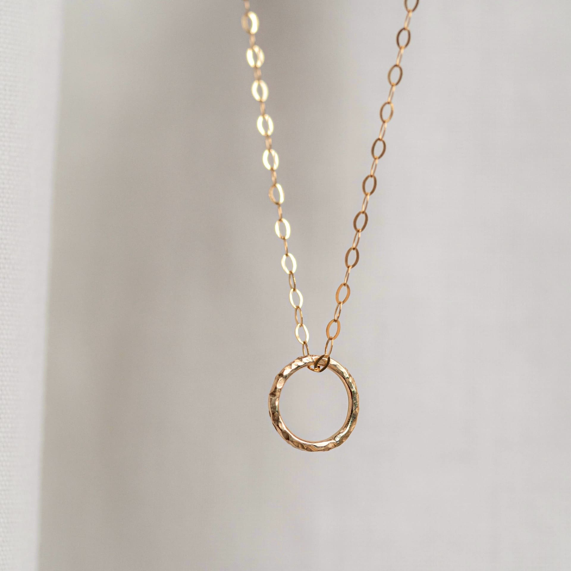 Buy Diamond and 9ct Gold Necklace, Hammered Solid Gold Circle Pendant,  0.16ct Diamond Necklace in 9ct Gold Online in India - Etsy